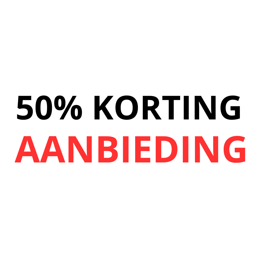 Aanbieding: 50% korting