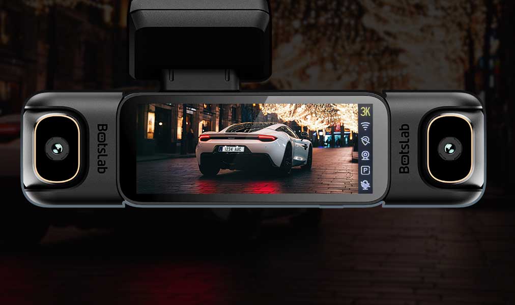 4er-Produktpaket Botslab G980H Dash Cam 4 Kanäle 3K – Nachtsicht, GPS, WLAN, 24/7-Überwachung, Parküberwachung, Front-/Heck-/Seitenkameras
