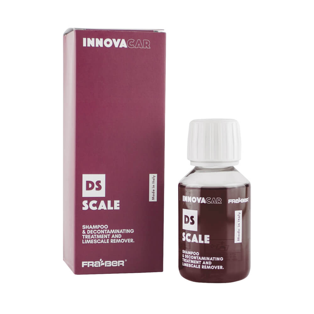 DS SCALE DI INNOVACAR SHAMPOO DUE IN UNO: TRATTAMENTO ANTICALCARE PER AUTO E DECONTAMINANTE PER PIOGGE ACIDE E CALCARE.