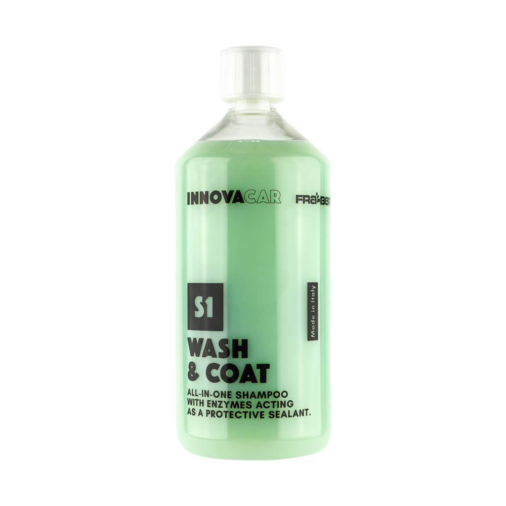 S1 WASH&COAT DI INNOVACAR SHAMPOO NANOTECNOLOGICO AUTOLUCIDANTE PROTETTIVO E SIGILLANTE PER AUTO