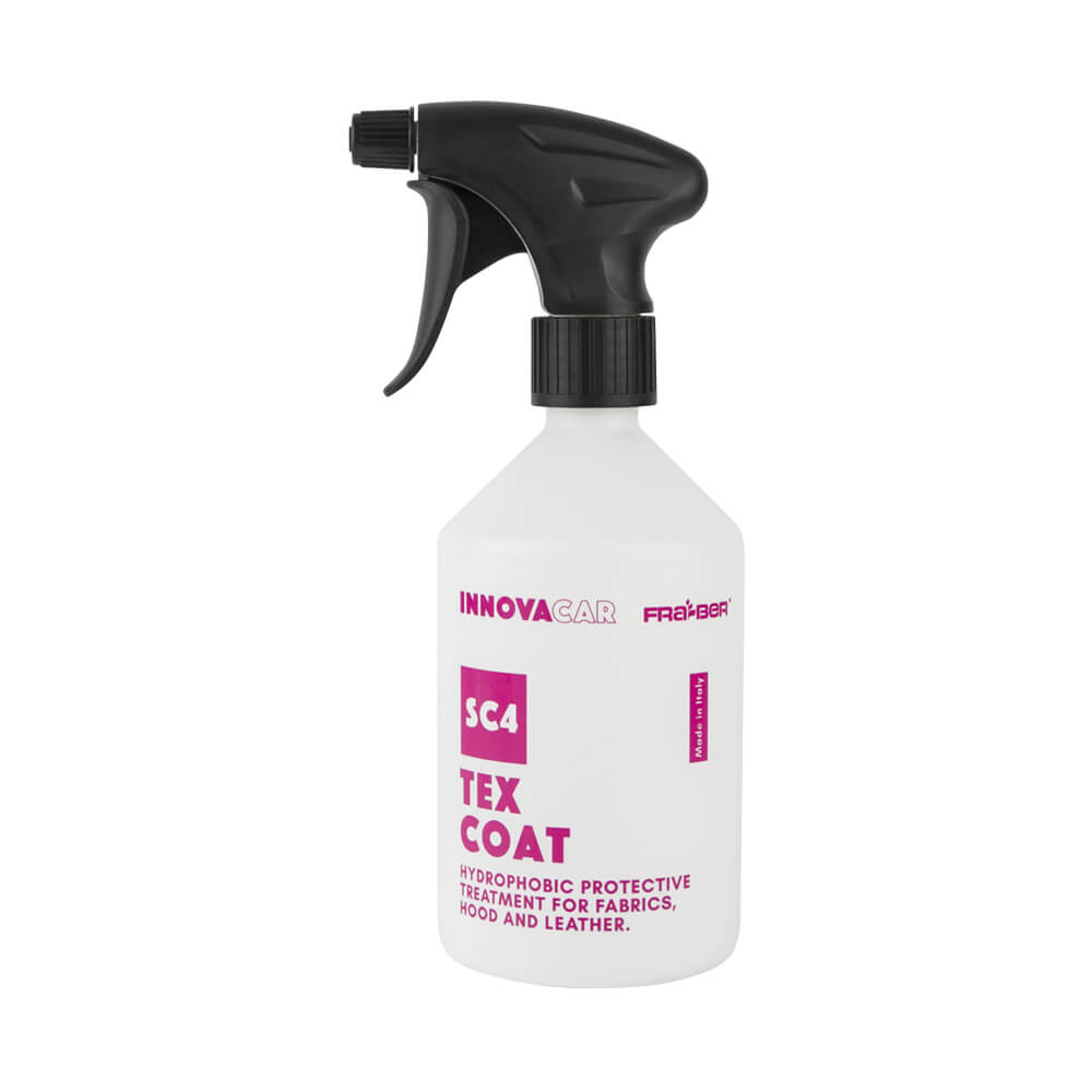 SC4 TEX COAT DI INNOVACAR IMPERMEABILIZZANTE SPRAY PROTETTIVO PER PELLE E TESSUTI AUTO