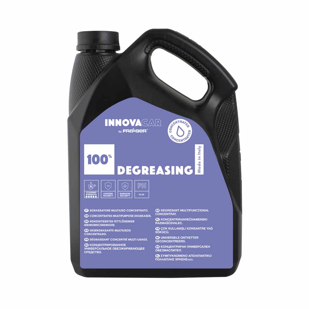 100% DEGREASING DI INNOVACAR SGRASSATORE PER AUTO E DEGREASER E CAR CLEANER UNIVERSALE