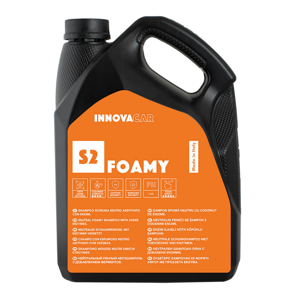 S2 FOAMY DI INNOVACAR SHAMPOO SNOW FOAM CON SCHIUMA ATTIVA PER AUTO