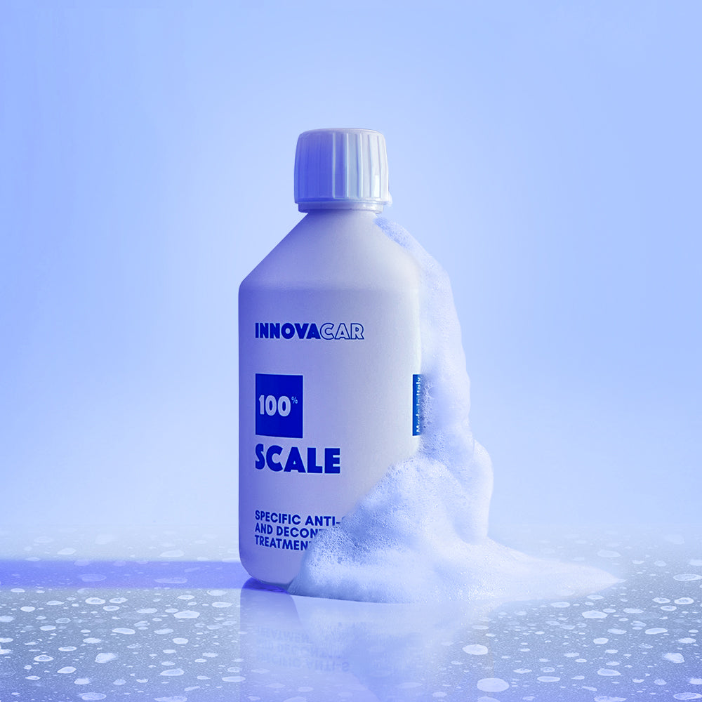 100% SCALE DI INNOVACAR DECONTAMINANTE ANTICALCARE AUTO PER CARROZZERIA VETRI E FARI