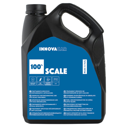 100% SCALE DI INNOVACAR DECONTAMINANTE ANTICALCARE AUTO PER CARROZZERIA VETRI E FARI