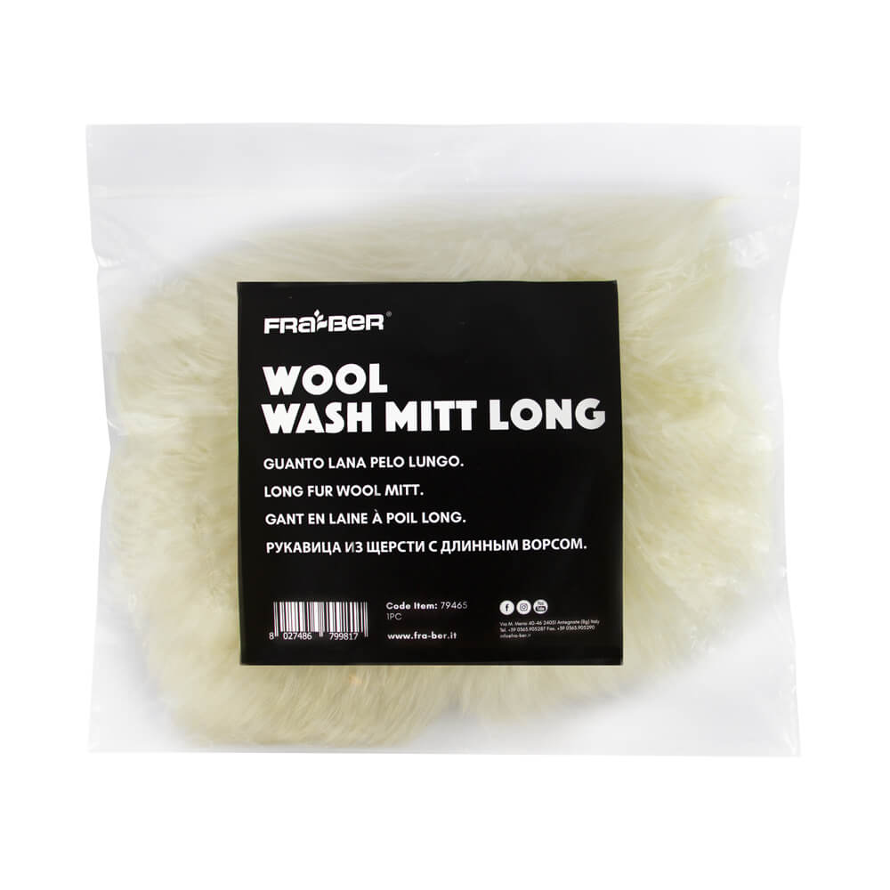 WOOL WASH MITT LONG DI INNOVACAR GUANTO IN LANA A PELO LUNGO LAVA AUTO PER LAVAGGIO