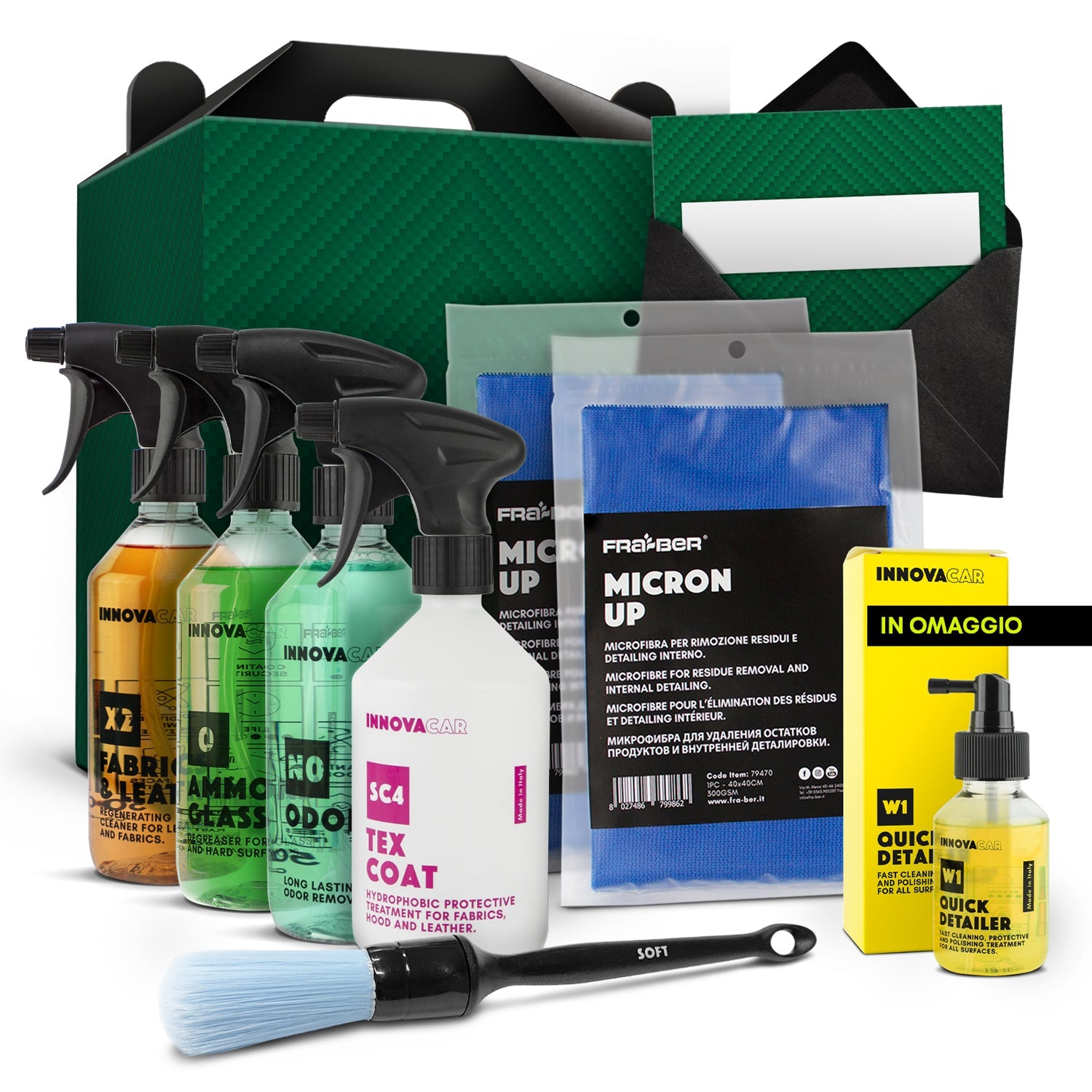 KIT PULIZIA AUTO PER INTERNI DI INNOVACAR