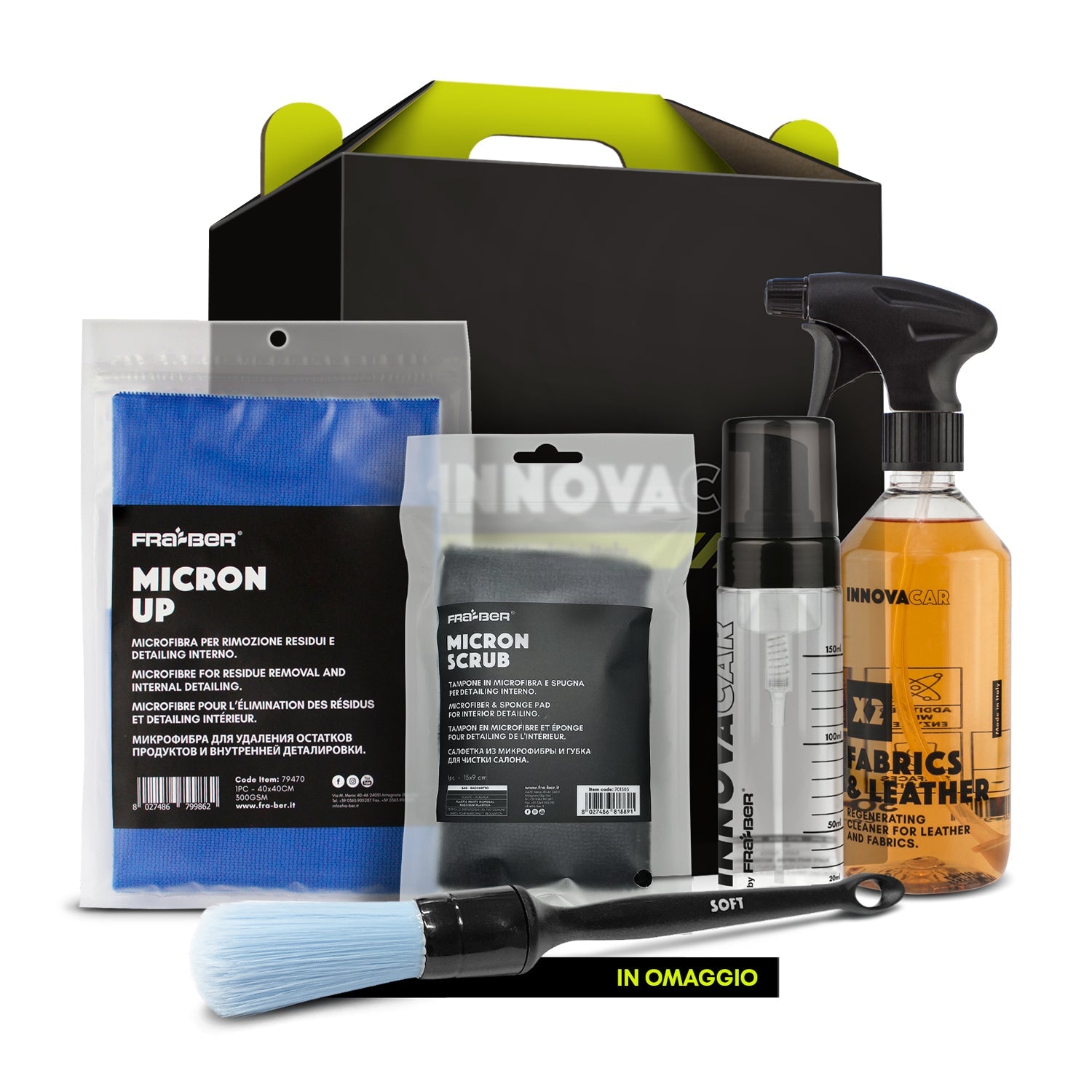 KIT PER PULIZIA PELLE AUTO DI INNOVACAR