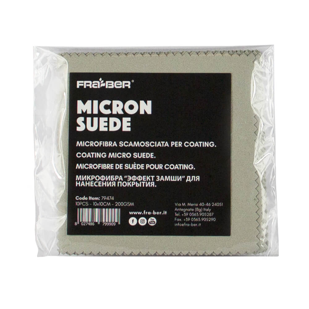 MICRON SUEDE DI INNOVACAR PANNO MICROSUEDE PICCOLO IN MICROFIBRA SCAMOSCIATA PER AUTO 10PZ