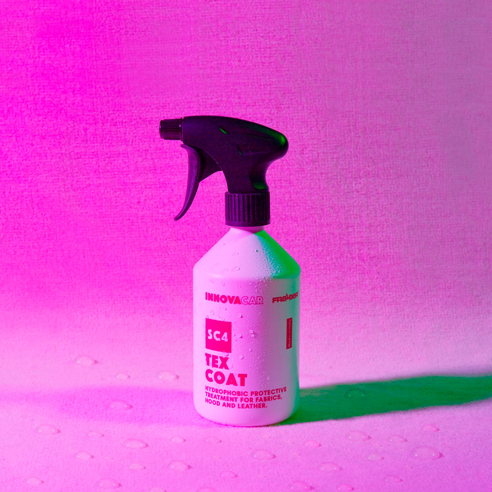SC4 TEX COAT DI INNOVACAR IMPERMEABILIZZANTE SPRAY PROTETTIVO PER PELLE E TESSUTI AUTO