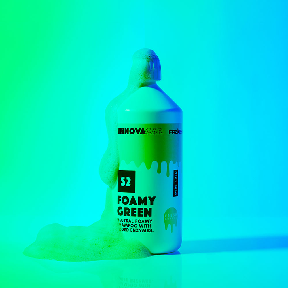 S2 FOAMY COLOR DI INNOVACAR SHAMPOO AUTO COLORATO CON SCHIUMA ATTIVA VERDE