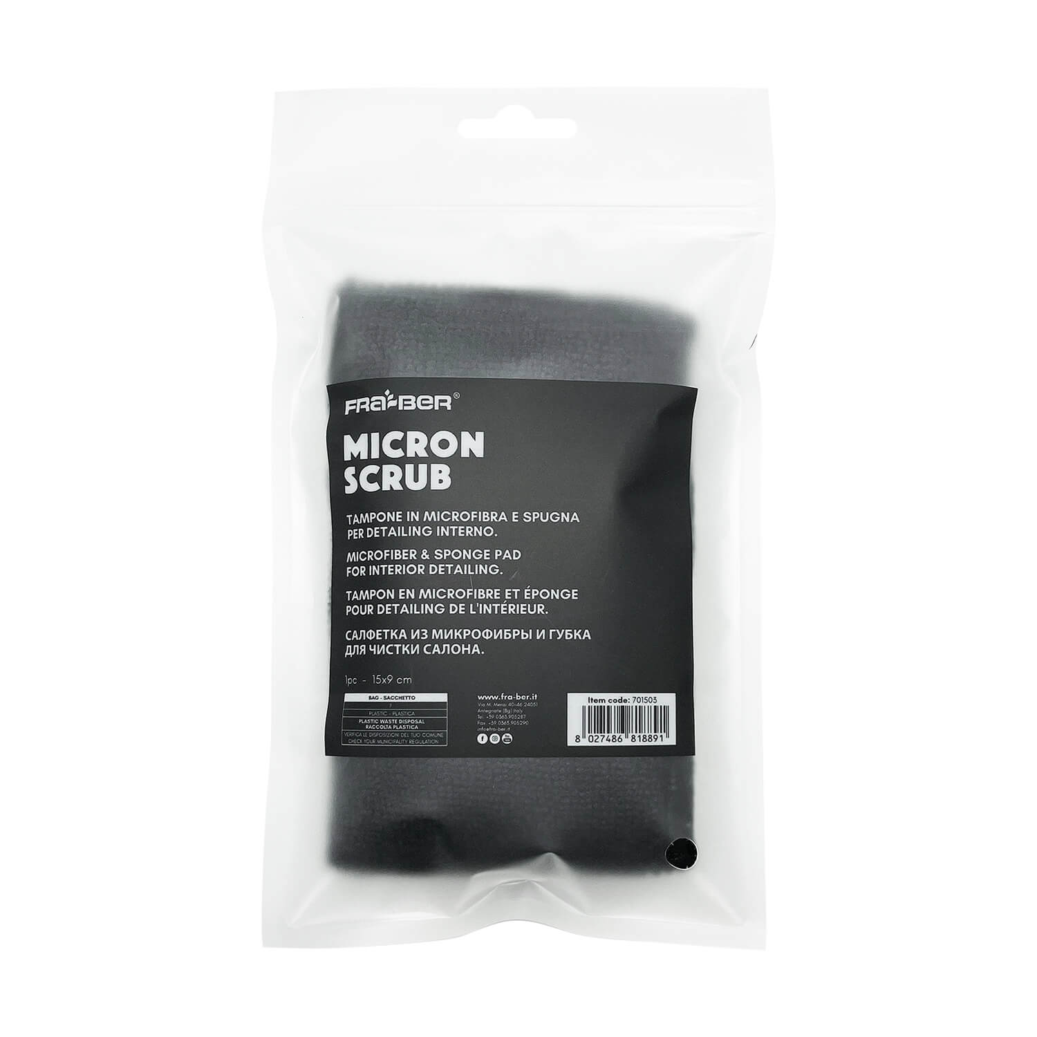 MICRON SCRUB PAD DI INNOVACAR  TAMPONE PER LA PULIZIA DEGLI INTERNI AUTO